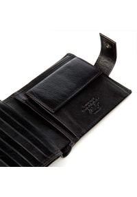 Wittchen - Męski portfel ze skóry duży czarny. Kolor: czarny. Materiał: skóra #7