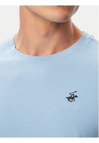 Beverly Hills Polo Club T-Shirt P-SS26M-TS41740 Niebieski Regular Fit. Typ kołnierza: polo. Kolor: niebieski. Materiał: bawełna #3