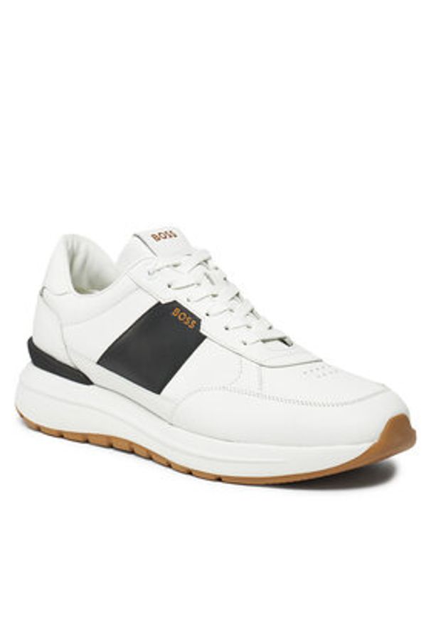 BOSS - Boss Sneakersy Jace Runn 50512264 Biały. Kolor: biały. Materiał: materiał