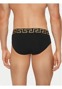 VERSACE - Versace Slipy AU10027 1A10011 Czarny. Kolor: czarny. Materiał: bawełna #7