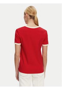 TOMMY HILFIGER - Tommy Hilfiger T-Shirt Monotype WW0WW44586 Czerwony Regular Fit. Kolor: czerwony. Materiał: bawełna #4