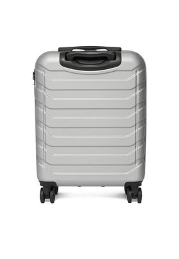 Gino Rossi - GINO ROSSI Walizka kabinowa CEO-GIN-S-003-05-SILVER Srebrny. Kolor: srebrny