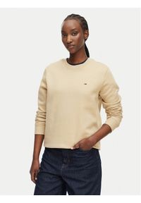 Tommy Jeans Bluza Flag DW0DW19959 Różowy jasny Regular Fit. Kolor: różowy. Materiał: bawełna #1