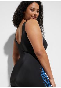 bonprix - Sportowy kostium kąpielowy z nogawkami. Kolor: czarny #3