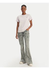 Guess Jeans T-Shirt W4YI10 J1314 Różowy Regular Fit. Kolor: różowy. Materiał: bawełna #5