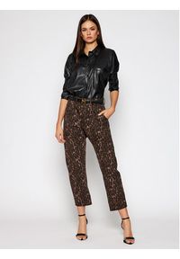 One Teaspoon Jeansy Boyfriend Leopard Sinner 23486 Brązowy Relaxed Fit. Kolor: brązowy