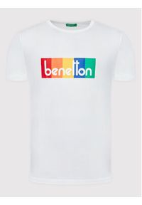 United Colors of Benetton - United Colors Of Benetton T-Shirt 3I1XU100A Biały Regular Fit. Kolor: biały. Materiał: bawełna