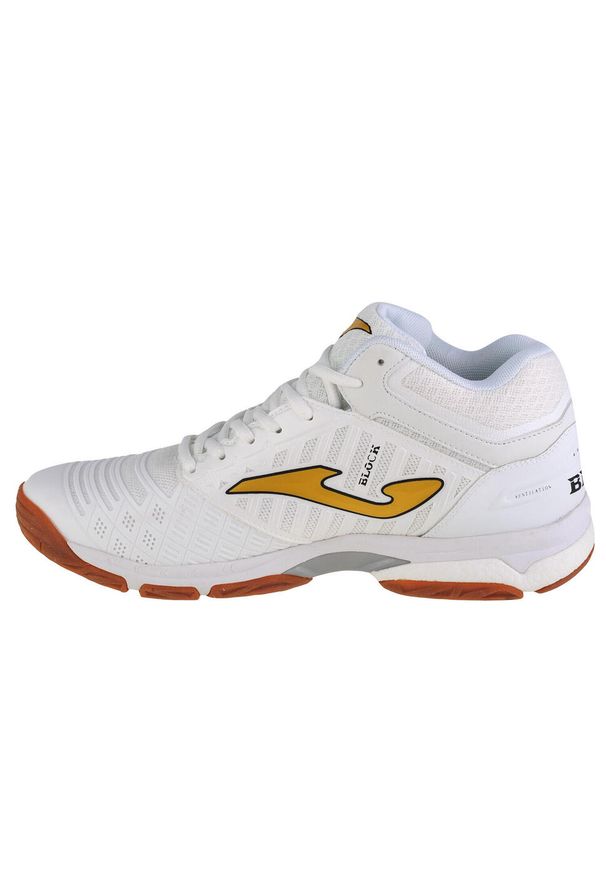 Buty do chodzenia męskie Joma Vblock 2202. Kolor: biały, wielokolorowy, żółty. Sport: turystyka piesza, siatkówka