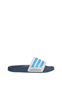 Adidas - Adilette Shower Slides. Kolor: biały, wielokolorowy, niebieski