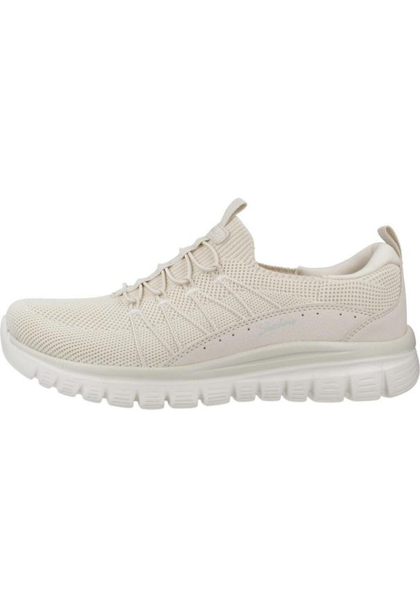 skechers - Buty SKECHERS GRACEFUL Beżowy. Okazja: na co dzień. Kolor: beżowy. Materiał: syntetyk, tkanina