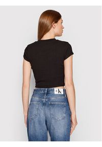 Calvin Klein Jeans T-Shirt J20J218337 Czarny Slim Fit. Kolor: czarny. Materiał: bawełna #3
