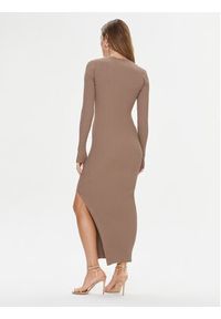Calvin Klein Sukienka dzianinowa K20K205997 Beżowy Slim Fit. Kolor: beżowy. Materiał: syntetyk #4