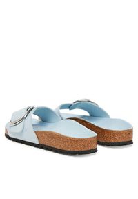 Birkenstock Klapki Madrid Big Buckle Hex 1030364 Błękitny. Kolor: niebieski. Materiał: skóra #3
