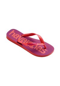 Havaianas japonki TOP LOGOMANIA kolor fioletowy 4145741.1256. Kolor: fioletowy. Materiał: guma #4