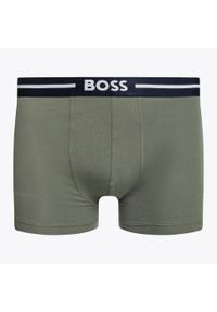 HUGO BOSS - Bokserki męskie Hugo Boss Trunk Bold Design 3 pary. Kolor: niebieski, wielokolorowy, czarny, zielony