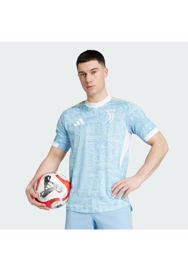 Adidas - Koszulka Juventus 25/26 Away Authentic. Kolor: niebieski. Długość: długie. Sezon: lato. Sport: piłka nożna