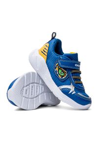 Geox - Sneakersy dziecięce niebieskie GEOX B Sprintye Boy. Kolor: niebieski. Materiał: materiał. Sport: bieganie #1