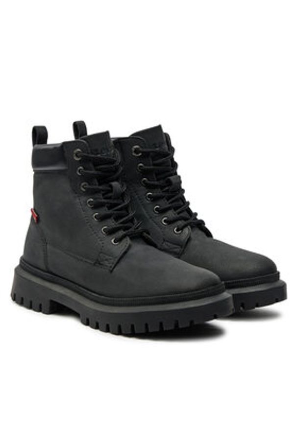Levi's® Trapery Lennox 235878-794 Czarny. Kolor: czarny. Materiał: skóra