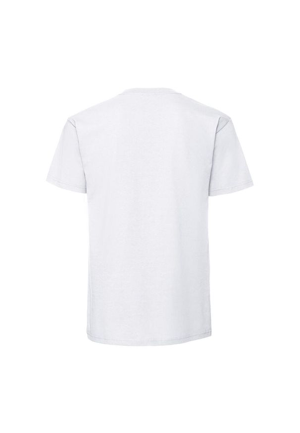 FRUIT OF THE LOOM - Męska Koszulka Iconic Premium Ringspun Cotton T-shirt. Kolor: biały
