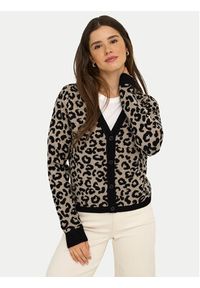 only - ONLY Kardigan Leo 15349819 Brązowy Regular Fit. Kolor: brązowy. Materiał: syntetyk #3