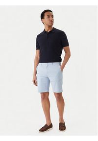 TOMMY HILFIGER - Tommy Hilfiger Szorty materiałowe Denton 9.5 MW0MW42351 Niebieski jasny Slim Fit. Kolor: niebieski. Materiał: bawełna #3