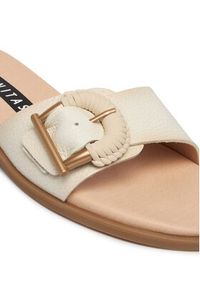Hispanitas Klapki HV264816 C008 Beżowy. Kolor: beżowy. Materiał: skóra #6