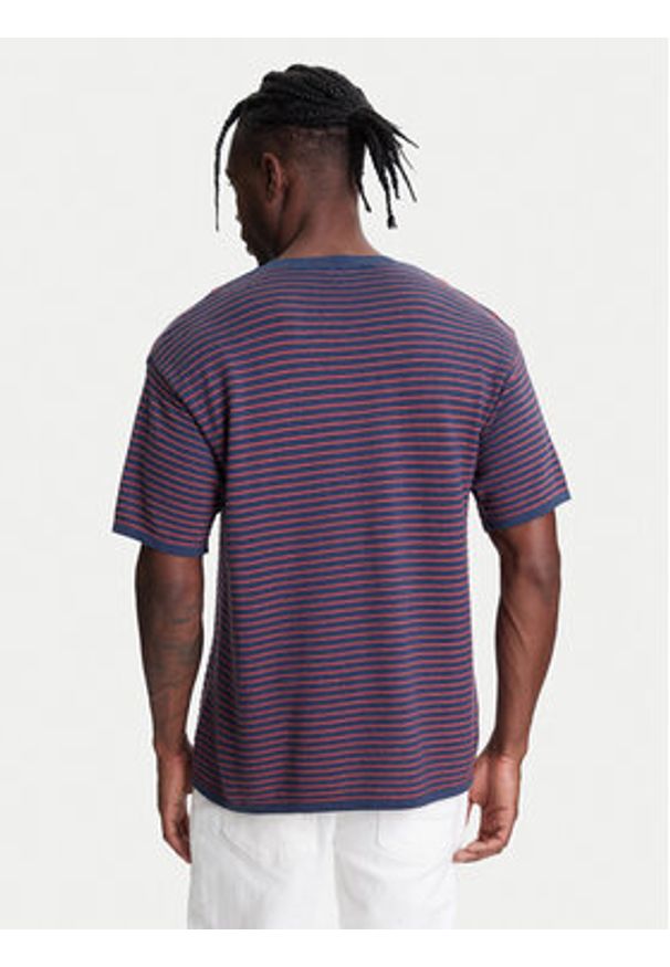 United Colors of Benetton - United Colors Of Benetton T-Shirt 1195K109V Granatowy Relaxed Fit. Kolor: niebieski. Materiał: bawełna