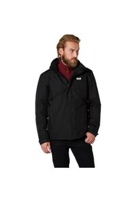Kurtka przeciwdeszczowa męska Helly Hansen DUBLINER INSULATED. Kolor: czarny. Sport: turystyka piesza