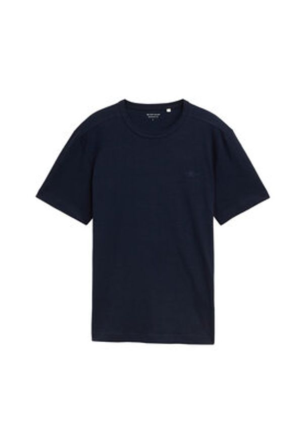 Tom Tailor T-Shirt 1045627 Granatowy Regular Fit. Kolor: niebieski. Materiał: bawełna