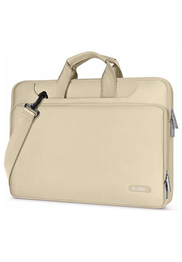 TECH-PROTECT - Torba Tech-Protect PocketBag 15-16'' beżowy. Kolor: beżowy. Materiał: materiał. Styl: elegancki, klasyczny, casual