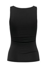 only - ONLY Top Lea 15278090 Czarny Regular Fit. Kolor: czarny. Materiał: syntetyk #2