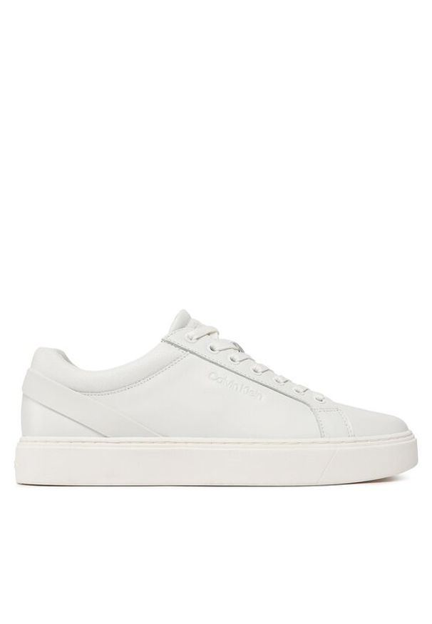 Calvin Klein Sneakersy Low Top Lace Up Archive Stripe HM0HM01292 Biały. Kolor: biały. Materiał: skóra
