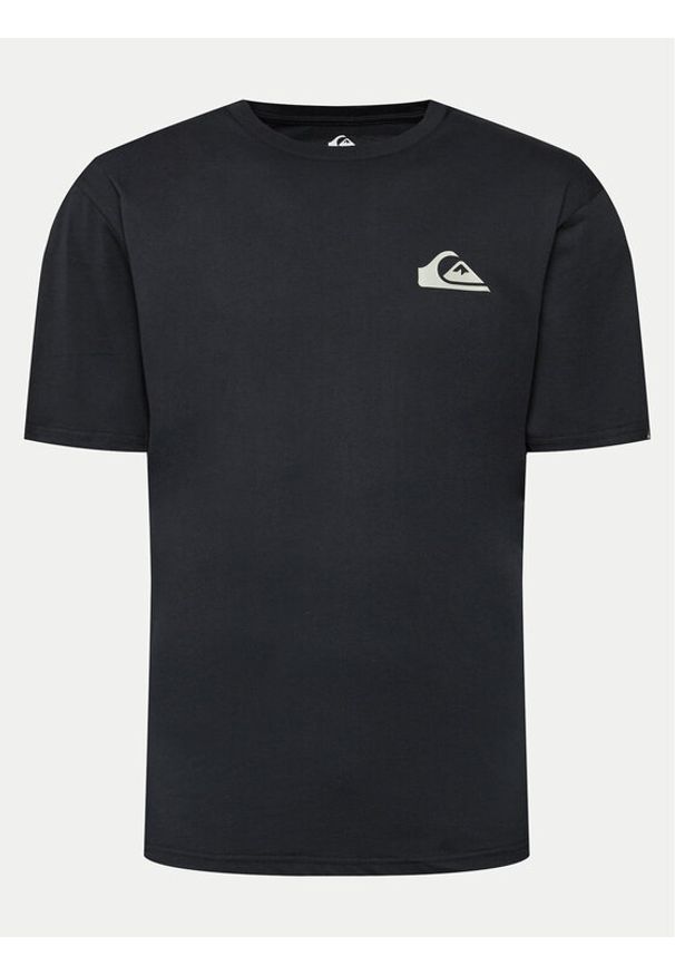 Quiksilver T-Shirt Mw Mini Logo EQYZT07657 Czarny Regular Fit. Kolor: czarny. Materiał: bawełna