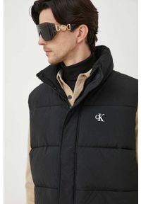 Calvin Klein Jeans bezrękawnik męski kolor czarny zimowy. Kolor: czarny. Materiał: włókno. Długość rękawa: bez rękawów. Sezon: zima #4