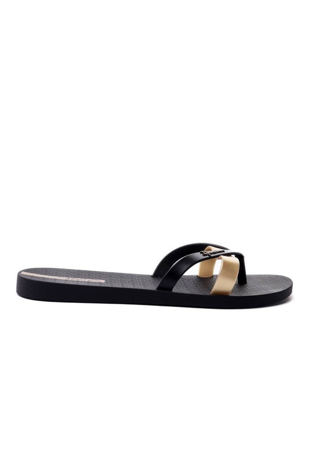 Ipanema - IPANEMA 81805 KIREI FEM AT156 black/gold, klapki/japonki damskie. Kolor: czarny