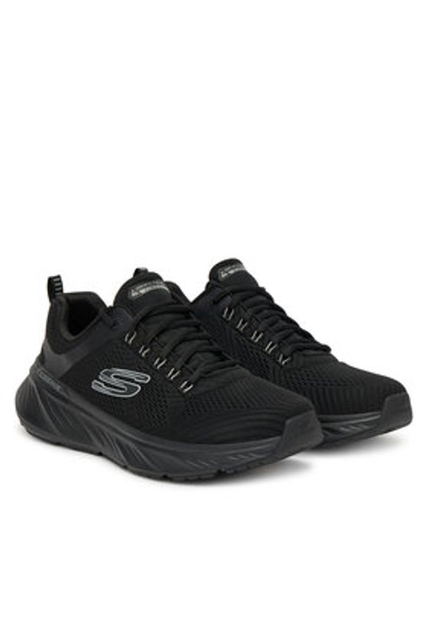 skechers - Skechers Buty do biegania Edgeride-Contention 232843/BBK Czarny. Kolor: czarny. Materiał: materiał