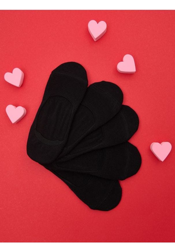 Sinsay - Skarpetki 5 pack - czarny. Kolor: czarny. Materiał: bawełna