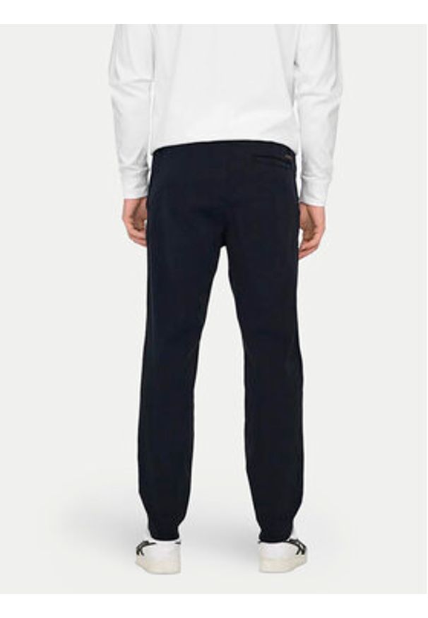 Only & Sons Chinosy Linus 22029765 Granatowy Tapered Fit. Kolor: niebieski. Materiał: bawełna