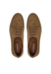 TOMMY HILFIGER - Tommy Hilfiger Mokasyny Moc T Derby FM0FM05495 Brązowy. Kolor: brązowy. Materiał: zamsz, skóra #5