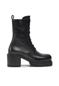 Pinko - PINKO Trzewiki Honneger Anfibio AI 23-24 BLKS1 102330 A0NY Czarny. Kolor: czarny. Materiał: skóra #1