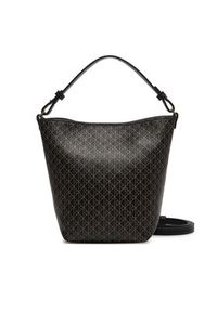 Calvin Klein Torebka Emblem Aop Sm Bucket Crossbody LV04F3506G Czarny. Kolor: czarny. Materiał: skórzane #4