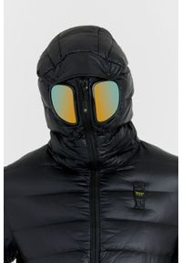 Blauer USA - BLAUER Czarna męska puchowa kurtka Enrique z goglami, Rozmiar XL. Kolor: czarny. Materiał: puch #4