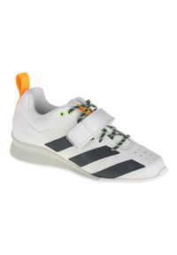 Adidas - Buty adidas Weightlifting Ii FU8165 białe. Kolor: biały. Materiał: guma. Szerokość cholewki: normalna