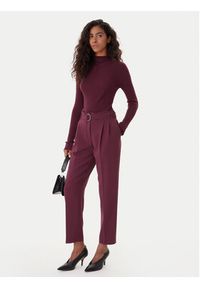 BOSS Spodnie materiałowe Tapiah 50490037 Fioletowy Regular Fit. Kolor: fioletowy. Materiał: syntetyk #3