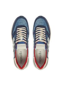 Premiata Sneakersy Mick Var 8006 Granatowy. Kolor: niebieski. Materiał: skóra, zamsz #5