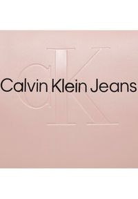 Calvin Klein Jeans Torebka Sculpted Shoulderbag22 Mono K60K611549 Różowy. Kolor: różowy. Materiał: skórzane #3