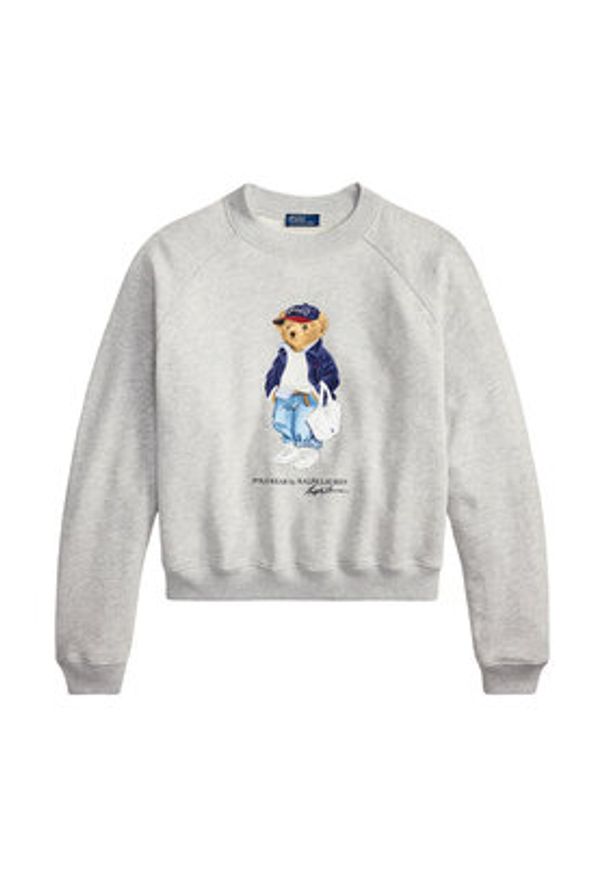 Polo Ralph Lauren Bluza 211A96185001 Szary Relaxed Fit. Typ kołnierza: polo. Kolor: szary. Materiał: bawełna