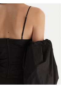 Pinko - PINKO Bluzka Taffeta 105552 Y3LE Czarny Regular Fit. Kolor: czarny. Materiał: syntetyk #4