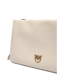 Pinko - PINKO Torebka Triplet Mini AI 25-26 PLTT 105883 A0QO Écru. Materiał: skórzane