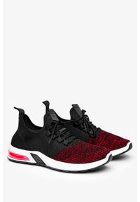 Casu - Czarne buty sportowe sznurowane casu a15-1. Kolor: czerwony, wielokolorowy, czarny #2